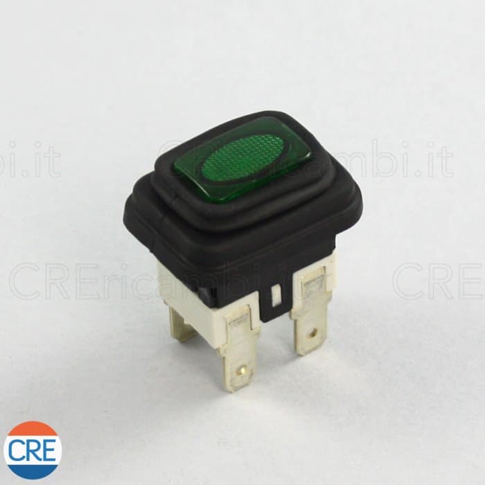 Interruttore Bipolare di Accensione On/Off con Spia Verde per Frog DiDiEsse - 2