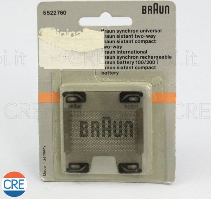 522 Lamina Rasoio per Sixtant, Synchron, 5522, 5553, 5554 – Braun – marrone
