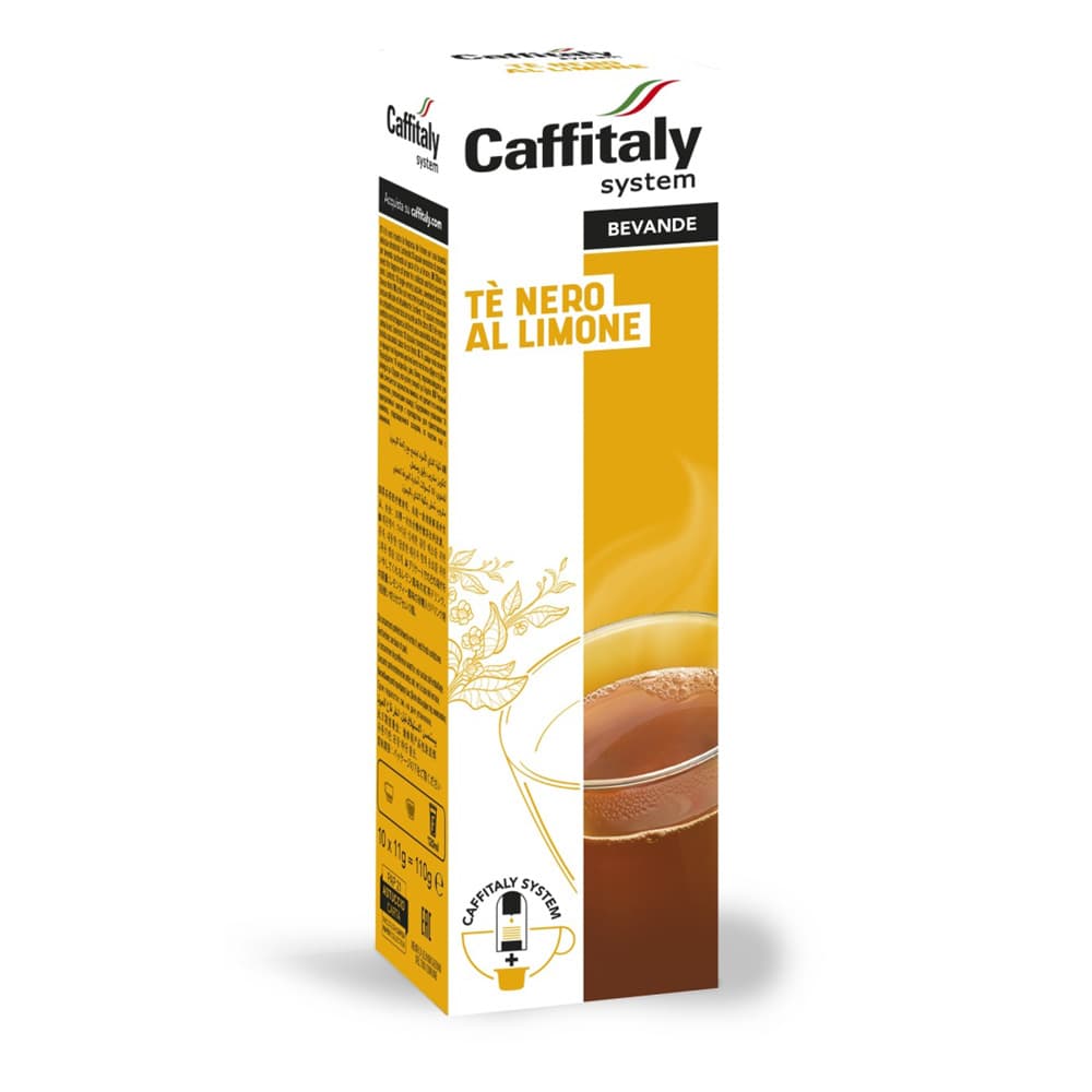 Bevanda Tè Nero al Limone, 10 Capsule Originali Caffitaly System - 2