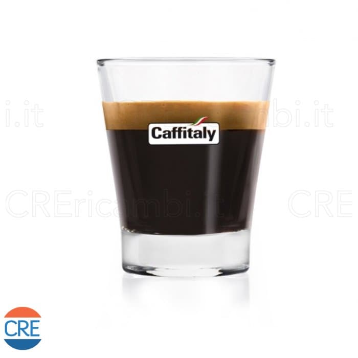 6 Bicchierini in Vetro per Caffè, 0.85cl, Serigrafato Caffitaly - 3