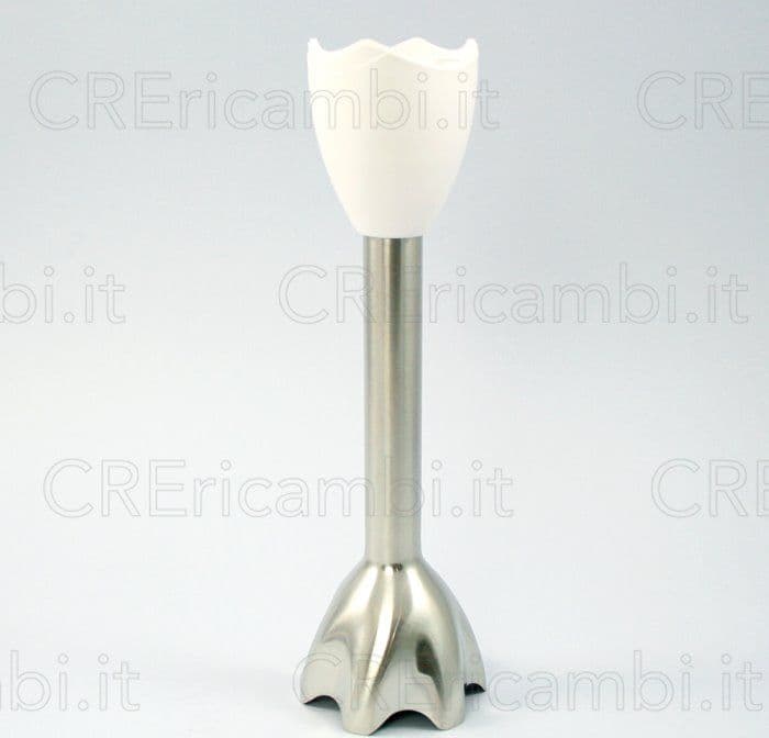 Gambo Albero Terminale Metallico con Lame per Multiquick 4165, 4191, 4192, 4193 – Braun – argentato