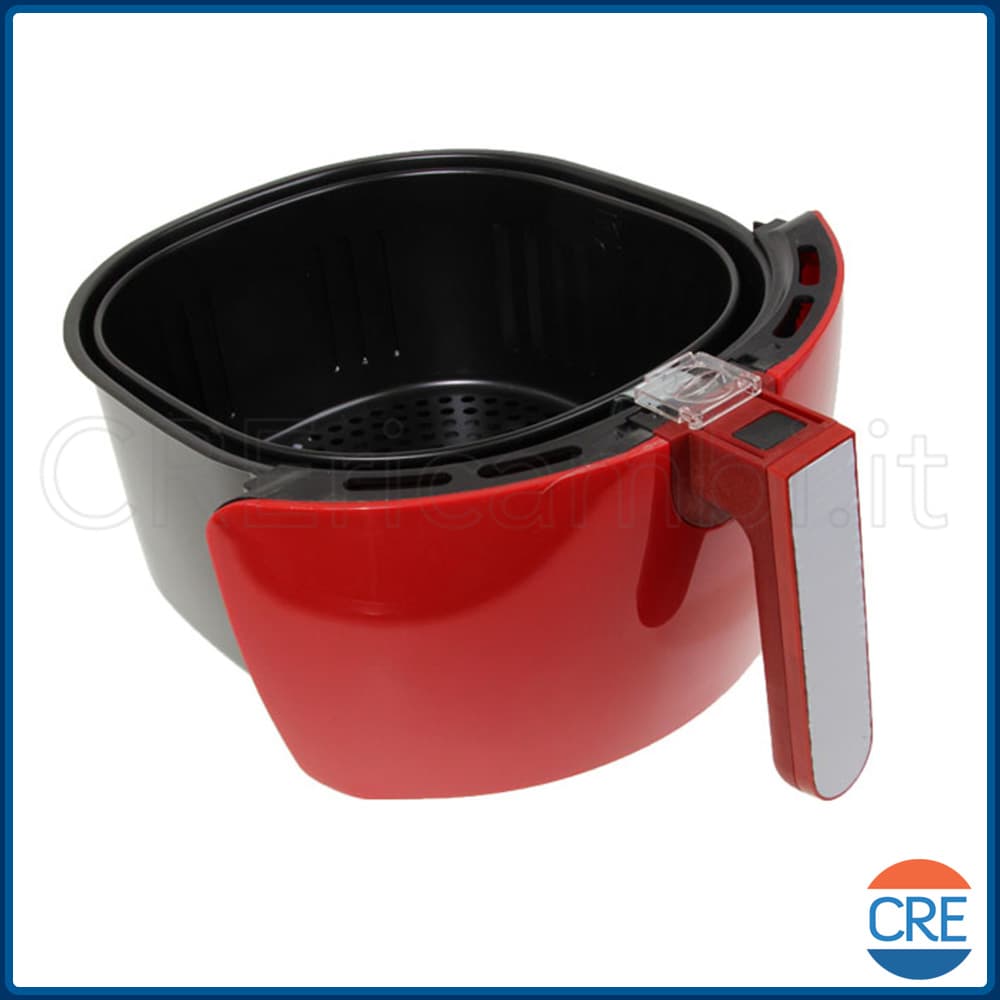 Cestello Contenitore Rosso per Friggitrice Air Fryer 4618, 00C461801AR0 - 2