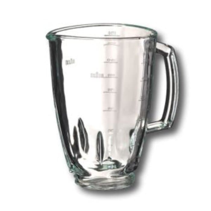 Bicchiere Frullatore in Vetro Multiquick 3 5 4184 4186 MX2050 JB3060 Braun - 2