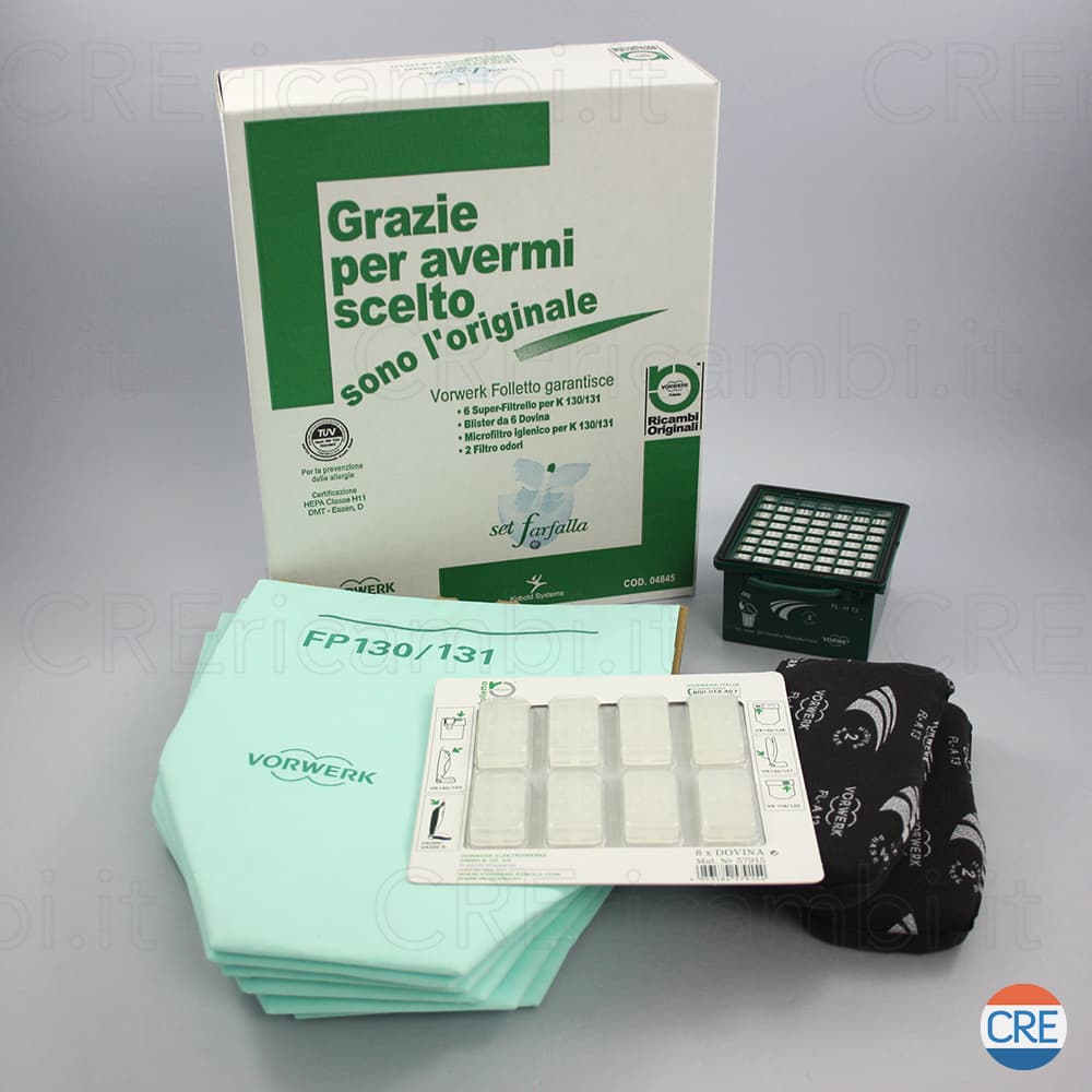 Set Farfalla (Kit Manutenzione) per Folletto VK130, VK131 - 2