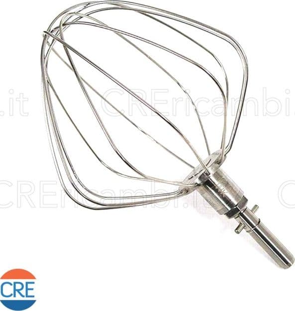 Frusta a 6 Fili Acciaio con CirClip - Chef – Kenwood – argentato