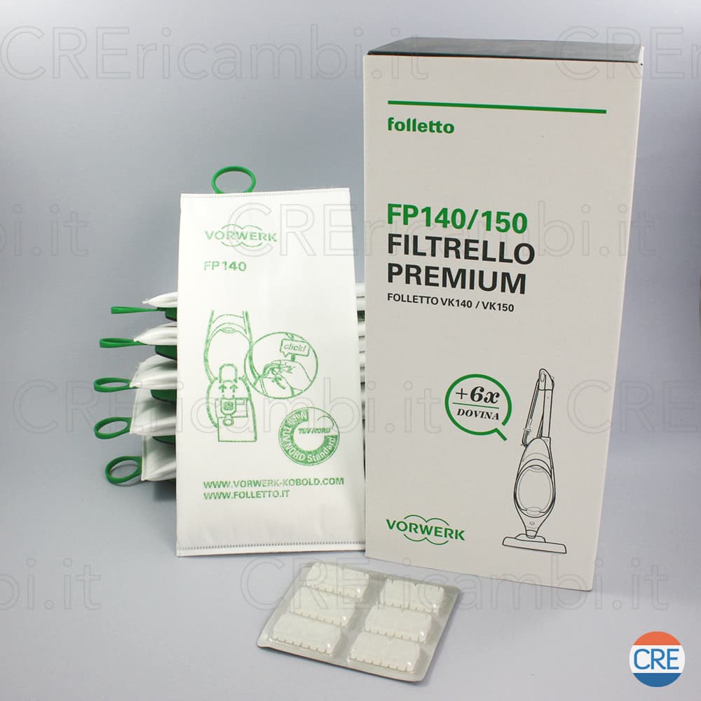 FP140/150 Filtrelli Premium x6 con Profumo Dovina per VK140, VK150 - 2