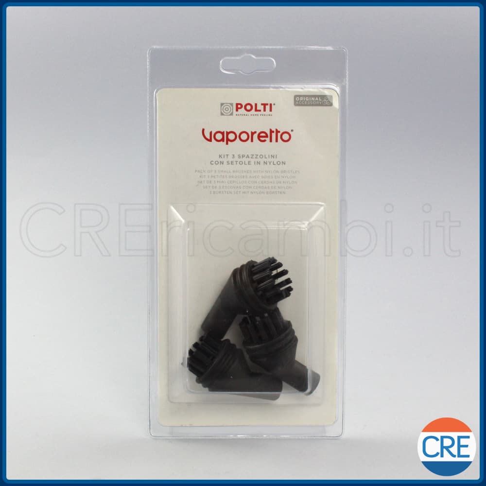 Spazzolini Nylon per Vaporetto One, Smart30, Comfort, Pocket 2.0 Polti - 2