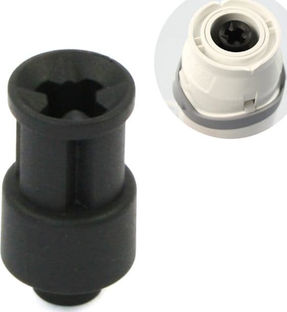 Giunto Trasmissione Motore Compatibile Minipimer Multiquick 4191, 4192, 4193, 4194 – Braun – grigio