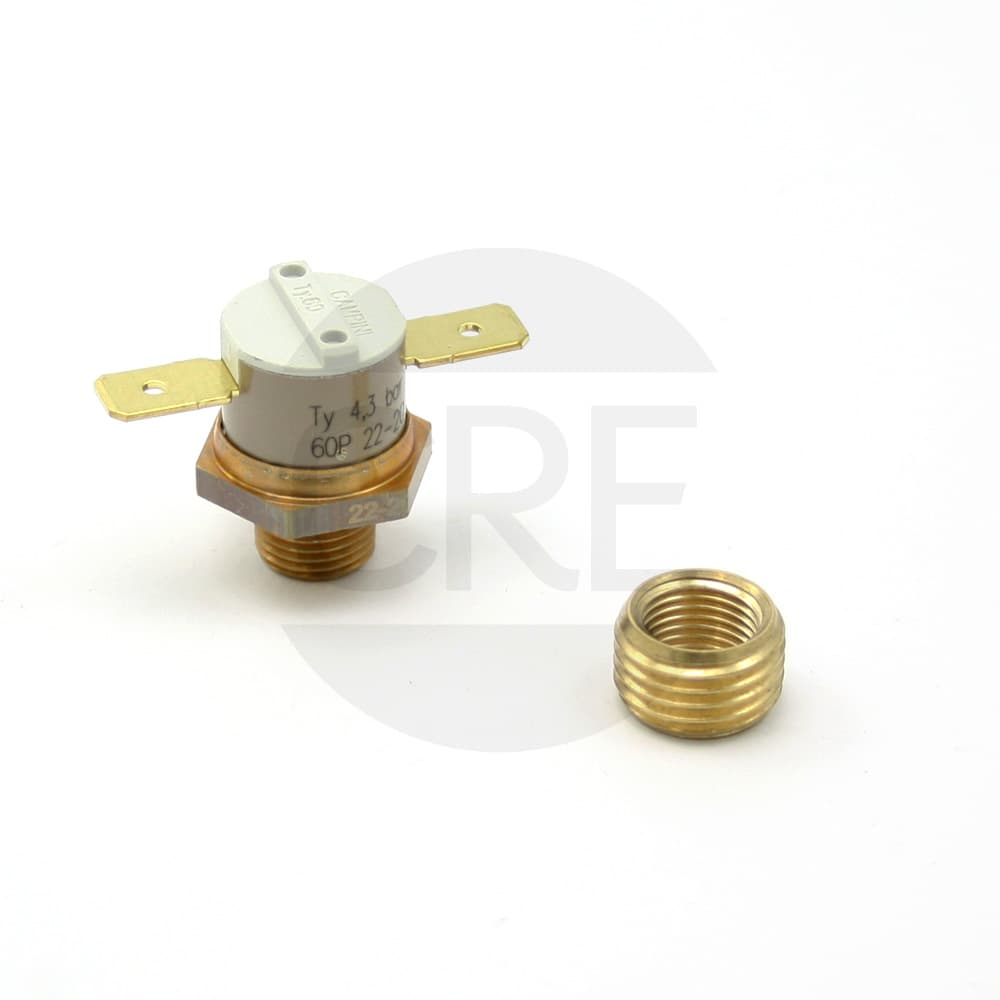 Pressostato 4.0 Bar con Riduzione Cilindrica 1/4 1/8 per Vaporetto - 2