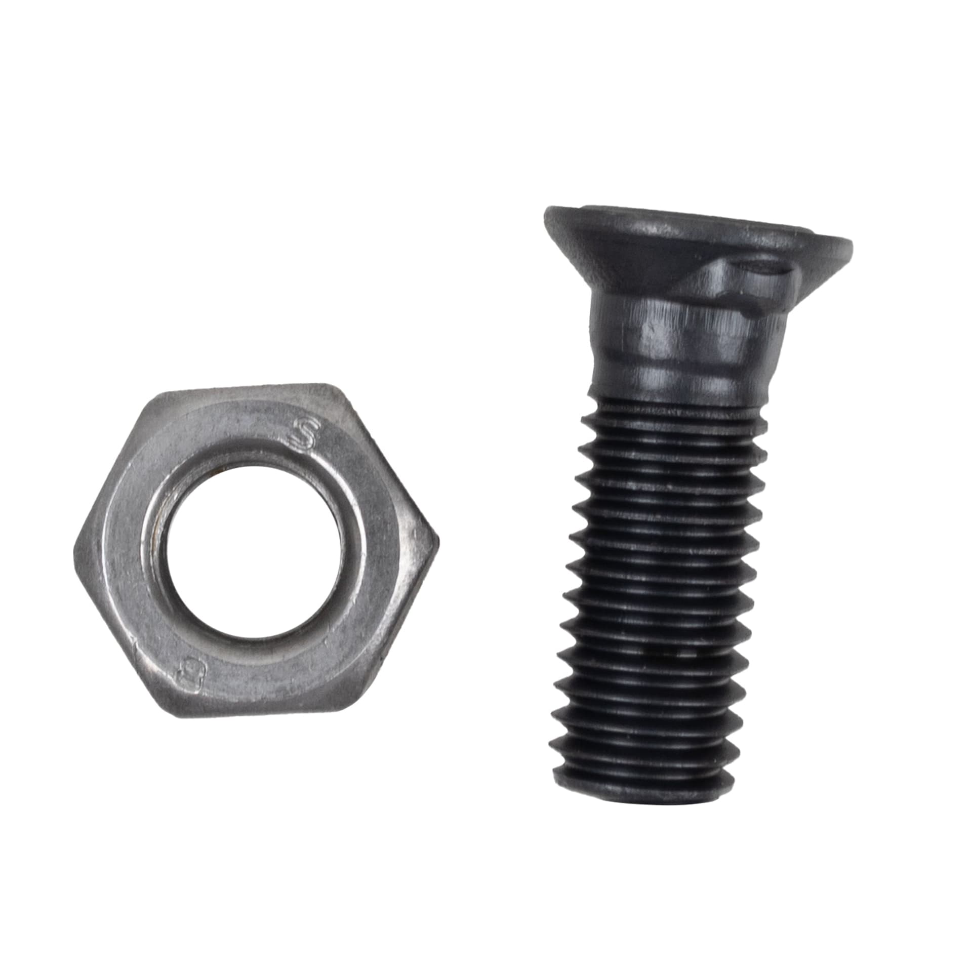 Bullone M10x30 con nasello testa piccola confezione da 25 pezzi - 2