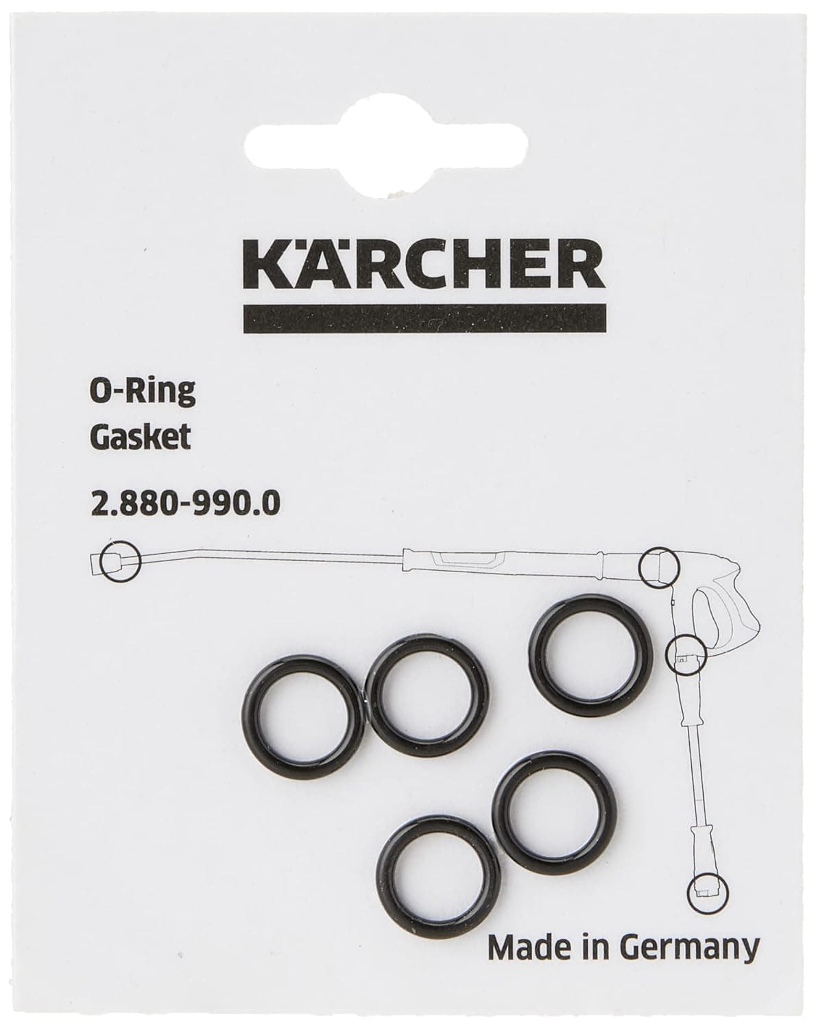 Set 5 Guarnizioni O-ring per Lancia Idropulitrice - 2