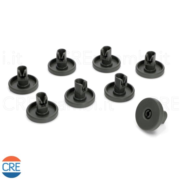 Ruote Grandi x8 Cestello Inferiore per Lavastoviglie AEG, ELECTROLUX, ZANUSSI - 2