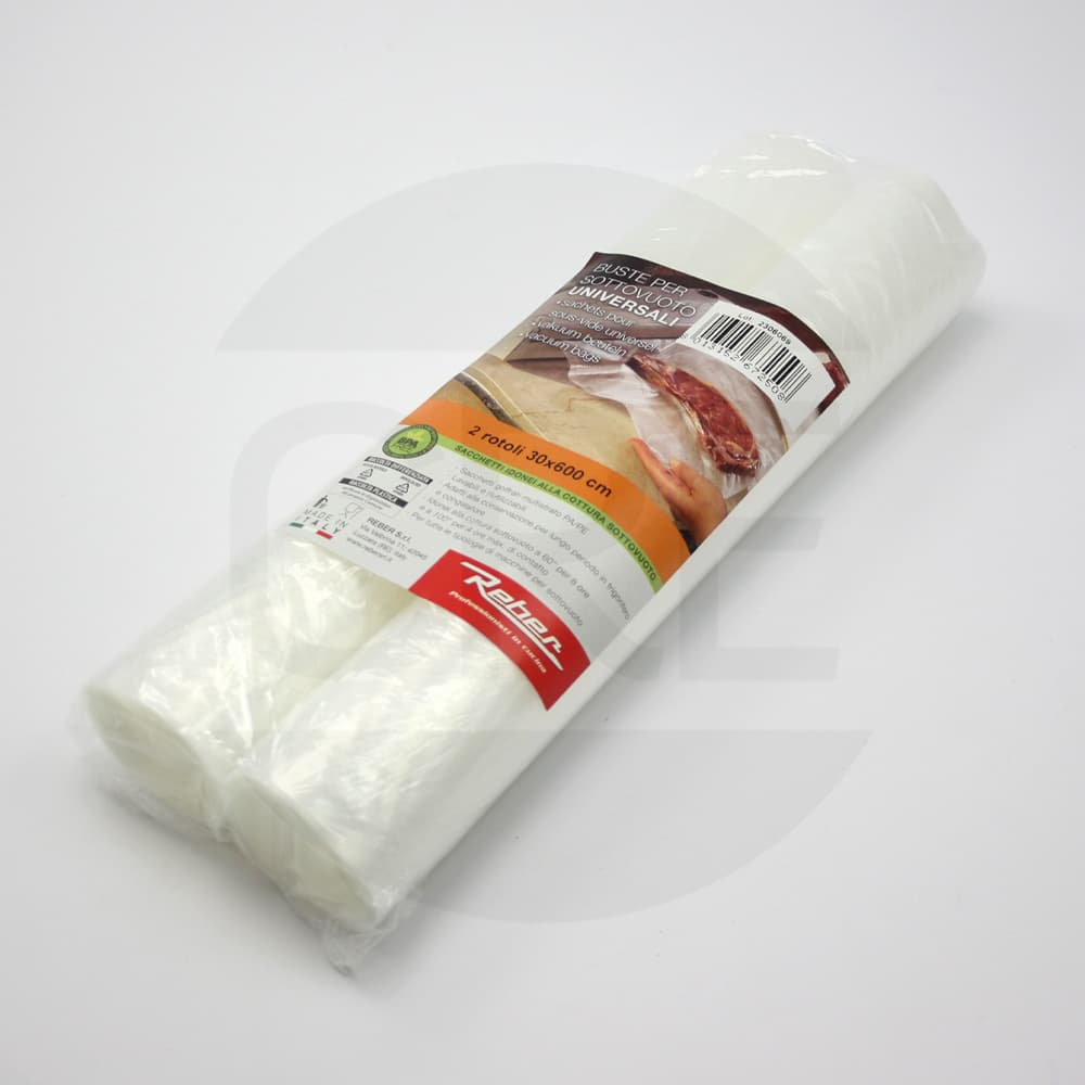 Rotoli 30x600cm, 2 pezzi, Goffrati, Sottovuoto e Cottura, Universali, BPA Free - 2