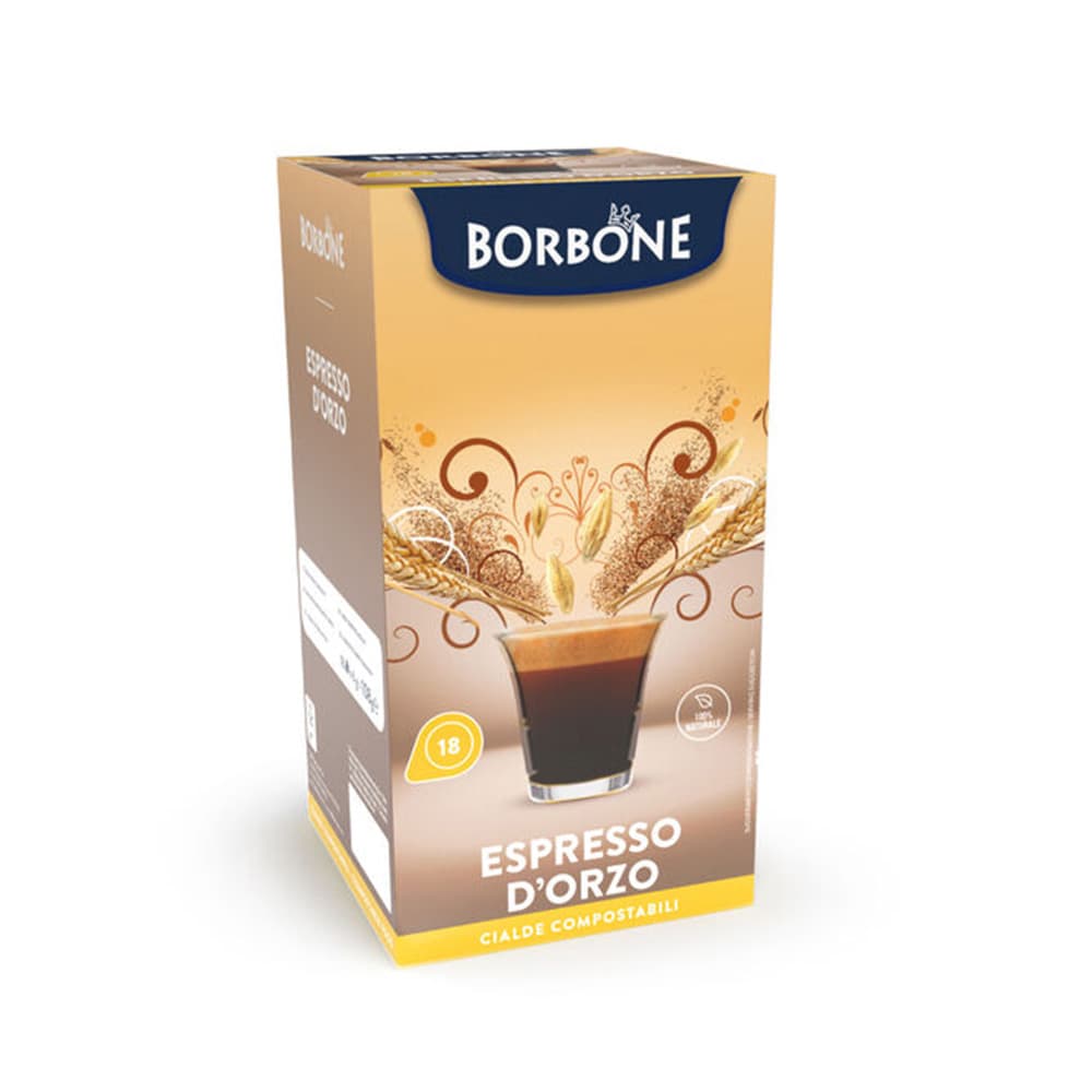 18 Cialde Compostabili, Espresso d'Orzo, ESE 44mm, Caffè Borbone - 2