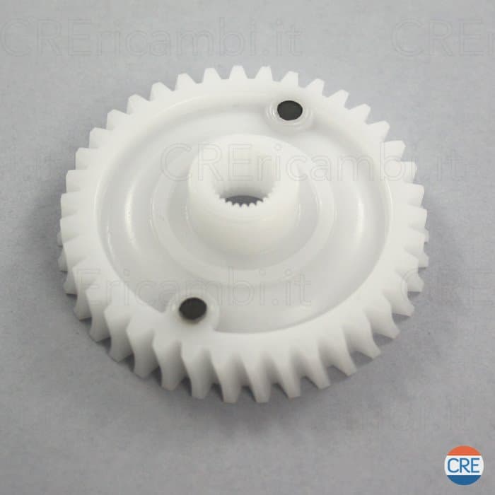 Ingranaggio Bianco Z38 per Motore Macinacaffè Saeco - 2