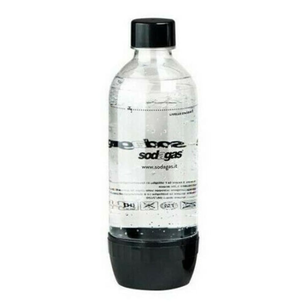 Bottiglia Nera PET 1 Lt 38mm SodaGas per Gasatore SodaStream, GasUp, HappyFrizz - 2