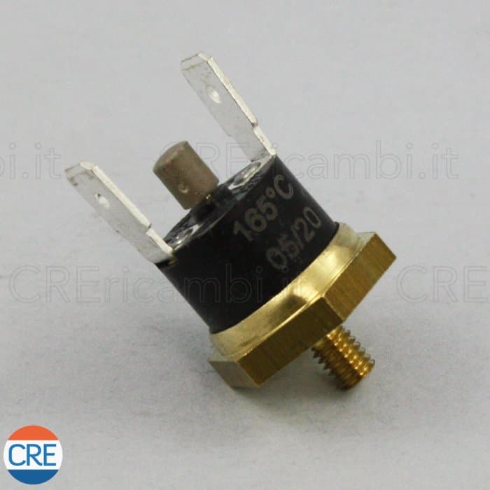 Termostato Attacco a Vite Bimetallo 165°C NC per PL042, PL41, PL60, PL61, PL62 - 2