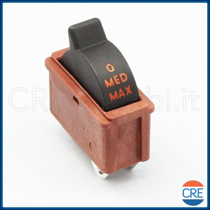 Interruttore 0-I-II Rosso phon Parlux 2800, 3000, 3200 Superturbo 2000, 2600, HP - 2