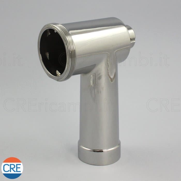 Corpo Convogliatore Cromato Tritacarne per 0149 (Seconda Versione) - 2