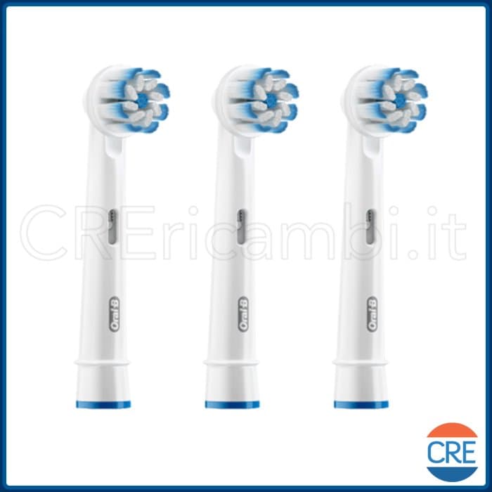 3 Testine Sensitive UltraThin per Oral-B Genius, Smart, PRO, Vitality, Vitality Plus - 3