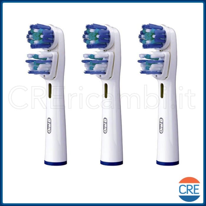3 Testine Dual Clean per Oral-B Genius, Smart, PRO, Vitality, Vitality Plus - 3