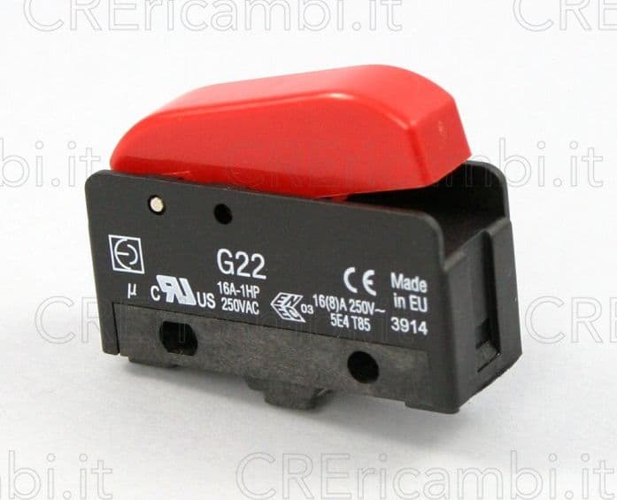 Pulsante Rosso Vapore con Microinterruttore per Ferro da Stiro Professionale Bieffe – Bieffe Farinelli – elettronica