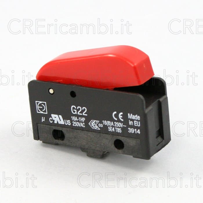 Pulsante Rosso Vapore con Microinterruttore per Ferro da Stiro Professionale Bieffe - 2
