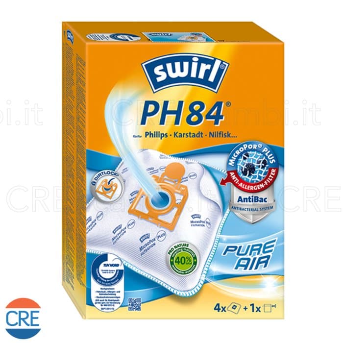 Sacchetti Microfibra x4 e Filtro Aria Compatibili per Aspirapolvere Philips - 2