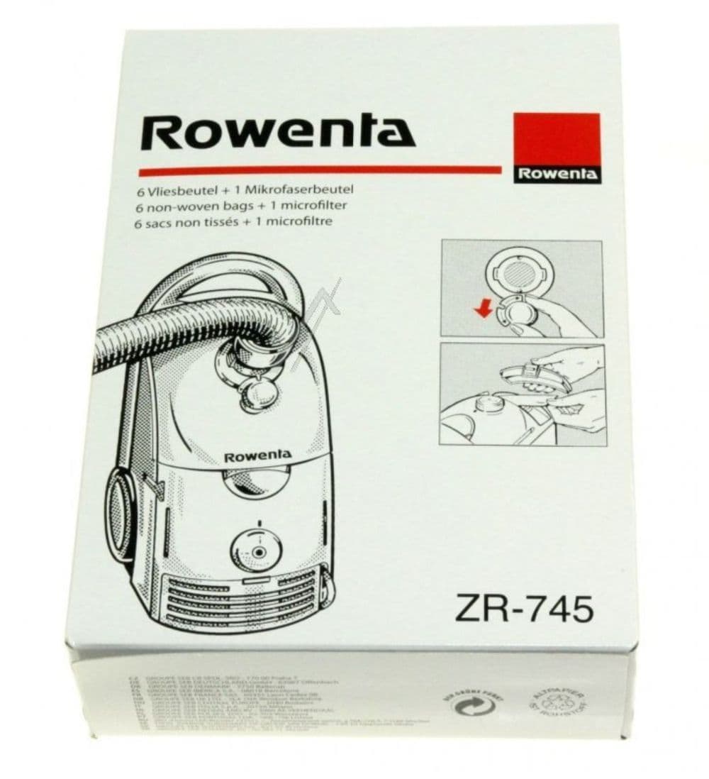 6 Sacchetti e Microfiltro per Dymbo RS005, RS010, RS020, RS032, RS040, RS050, RS060, RS070 - 3