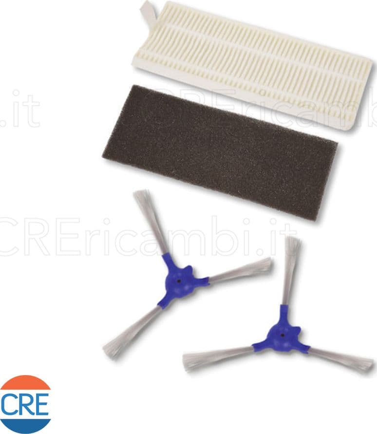 2 Spazzole con Filtro Hepa e Microfiltro per Explorer 20 / 40 , X-plorer 50 – Rowenta – grigio