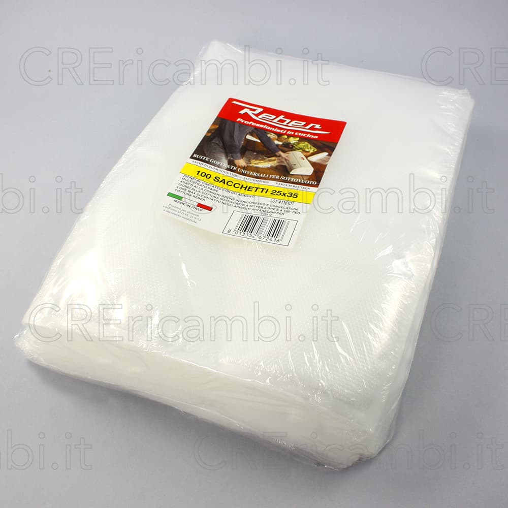Sacchetti 25x35 cm, 100 pezzi, Sottovuoto per Bimby TM5, TM6 - 2