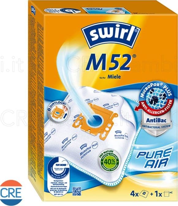Sacchetti Microfibra x4 e Filtro Aria Compatibili per Aspirazione Mìele - 2