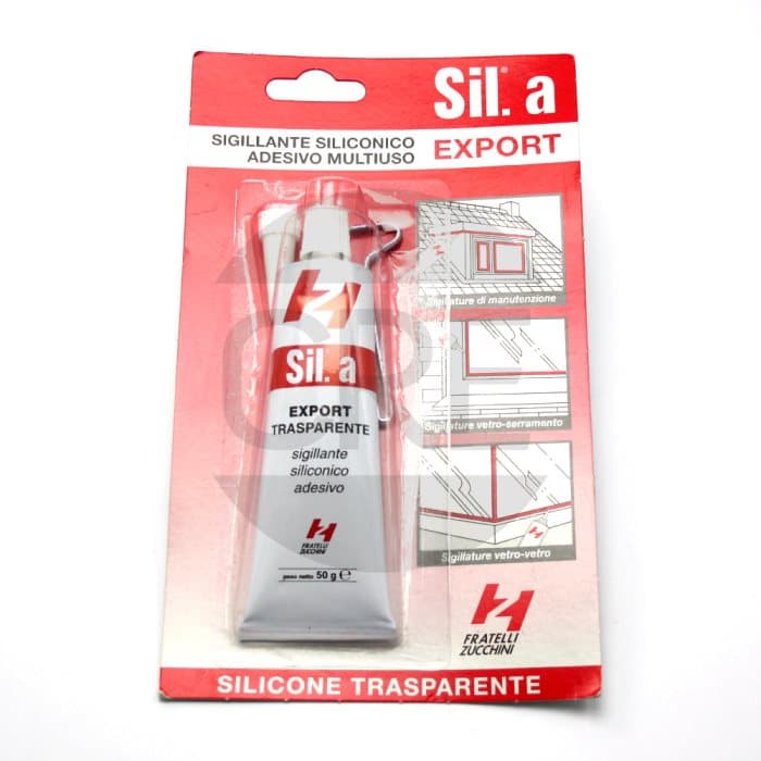 Sil.a Export, Sigillante Siliconico Adesivo Multiuso, Trasparente, 50g, Fratelli Zucchini - 2