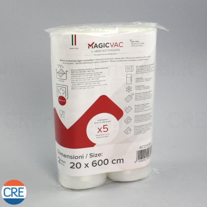 2 Rotoli Multistrato 20 x 600 cm per Sottovuoto - 3