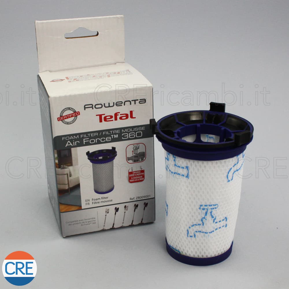Filtro Spugna Blu per Air Force 360, X-Pert Essential 260, RH90 RH9037 RH9038 RH9039 - 2