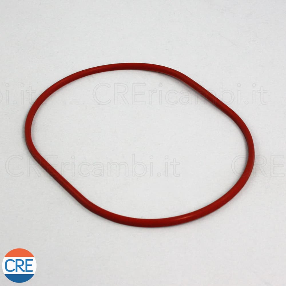 Guarnizione Ovale Caldaia, Silicone, Rossa, 102 x 135 mm - 2
