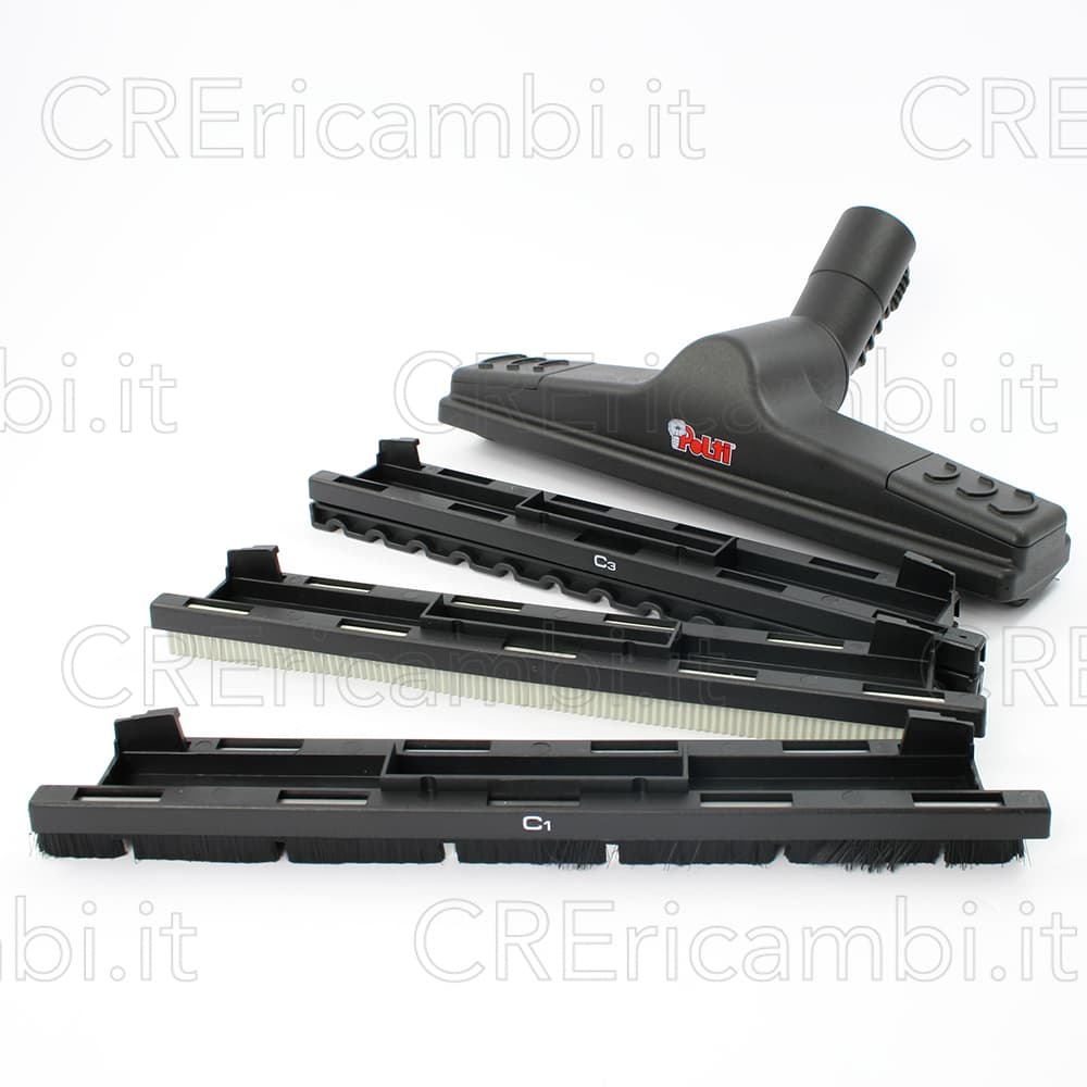 Spazzola 300 mm (Baionetta) con Inserti per Lecoaspira 700, 715, 910, Mondial Vap 4500 - 2