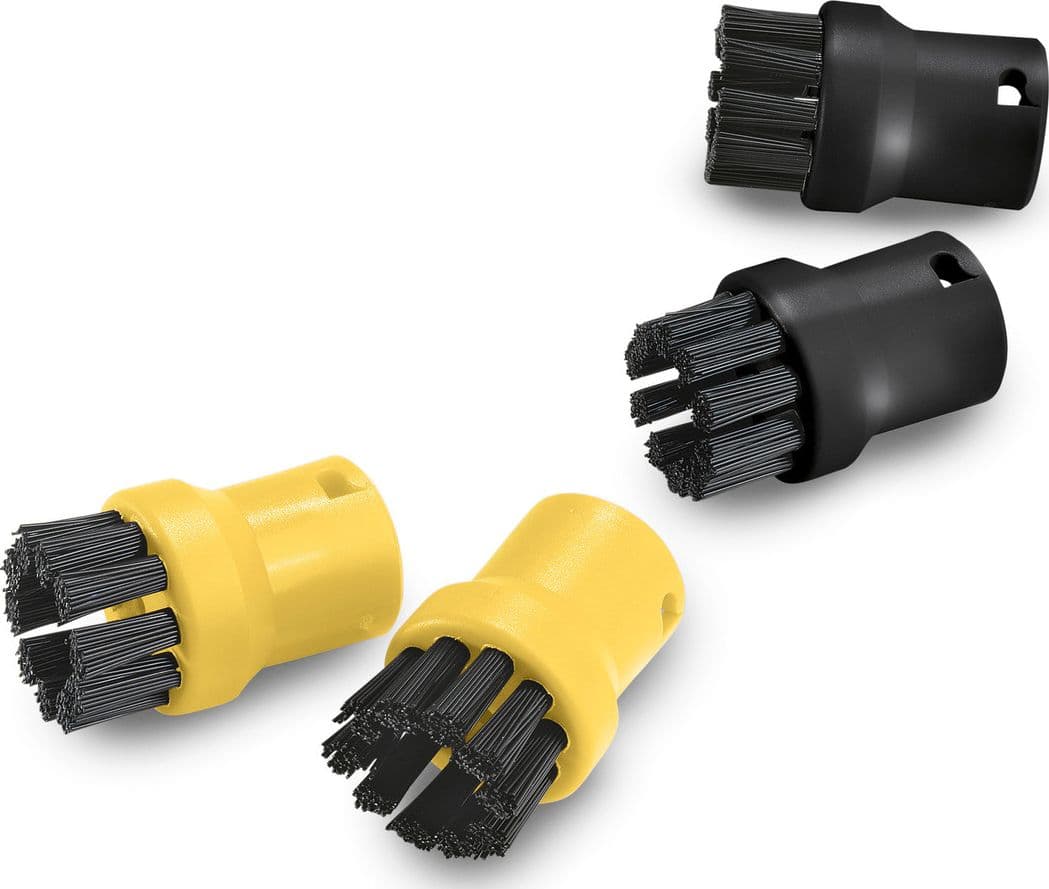Spazzolini Tondi Neri e Gialli con Setola per SC1, SC2, SC3, SC4, SC5 Karcher – giallo