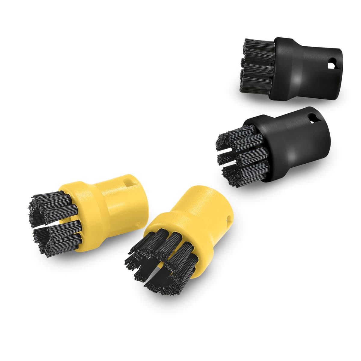 Spazzolini Tondi Neri e Gialli con Setola per SC1, SC2, SC3, SC4, SC5 Karcher - 2