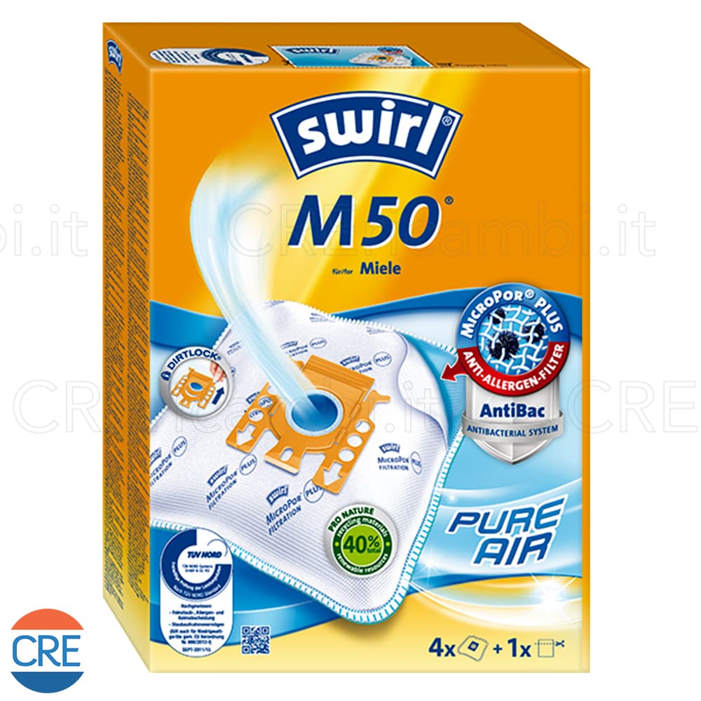 Sacchetti Microfibra x4 e Filtro Aria Compatibili per Aspirapolvere Mìele - 2