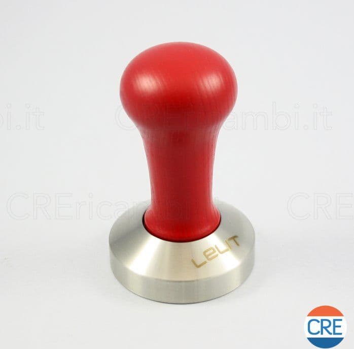 Pressino in Acciaio con Manico in Legno per Polvere Caffè 58 mm – Lelit – rosso