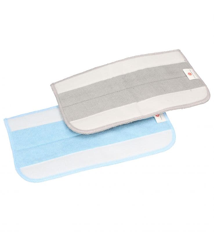 AC21 Panni Fibra Textile Doppio Colore Grigio / Celeste per Lavapavimenti SteamJet - 2