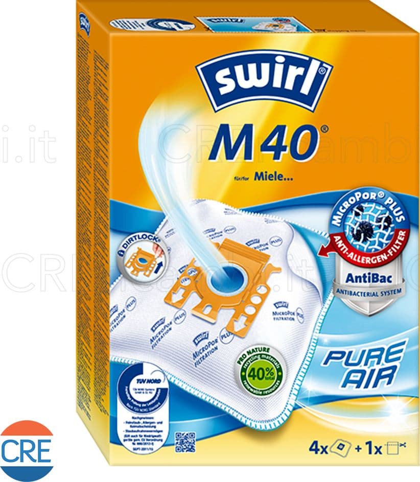 Sacchetti Microfibra x4 e Filtro Aria Compatibili per Aspirapolvere Mìele, Hoover - 2