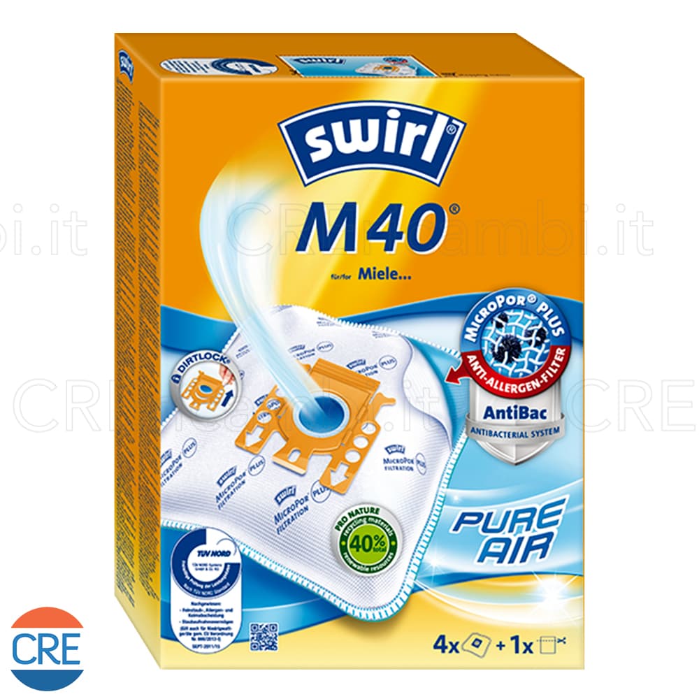 Sacchetti Microfibra x4 e Filtro Aria Compatibili per Aspirapolvere Mìele, Hoover - 2