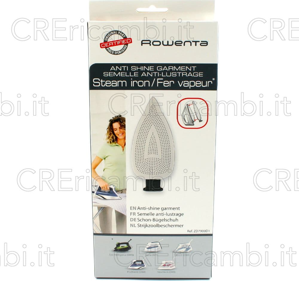 Sottopiastra Antilucido per Ferro da Stiro – Rowenta – grigio