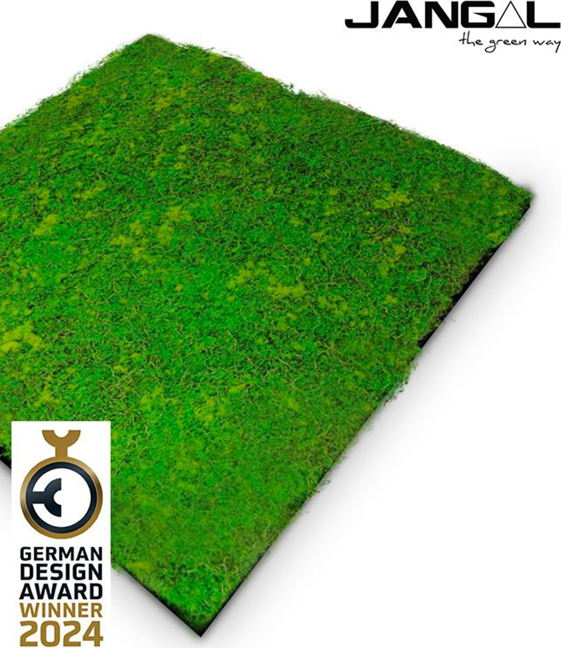 JANGAL Pannelli acustici Modulabili in FLORA sintetica ULTRAREALISTICA 52x52cm mod. LIGHT GREEN - Eternal Parquet
