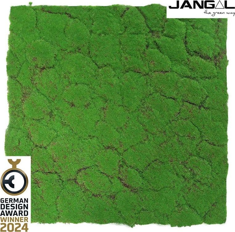JANGAL Pannelli acustici Modulabili in FLORA sintetica ULTRAREALISTICA 52x52cm mod. FOREST GREEN - Eternal Parquet