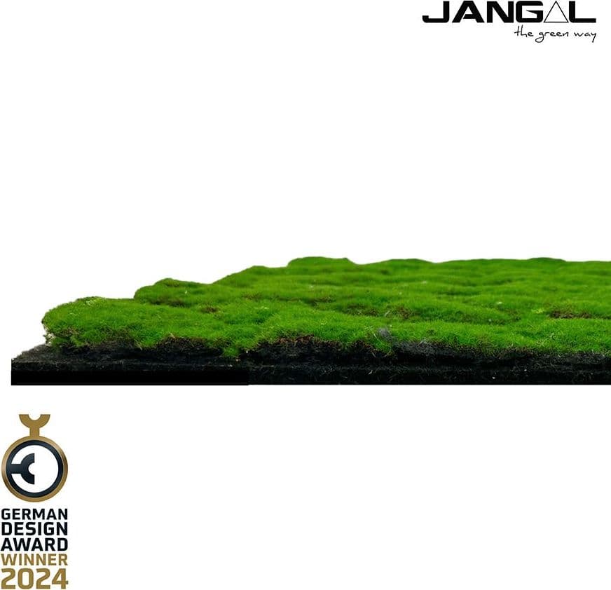 JANGAL Pannelli acustici Modulabili in FLORA sintetica ULTRAREALISTICA 52x52cm mod. FOREST GREEN - Eternal Parquet