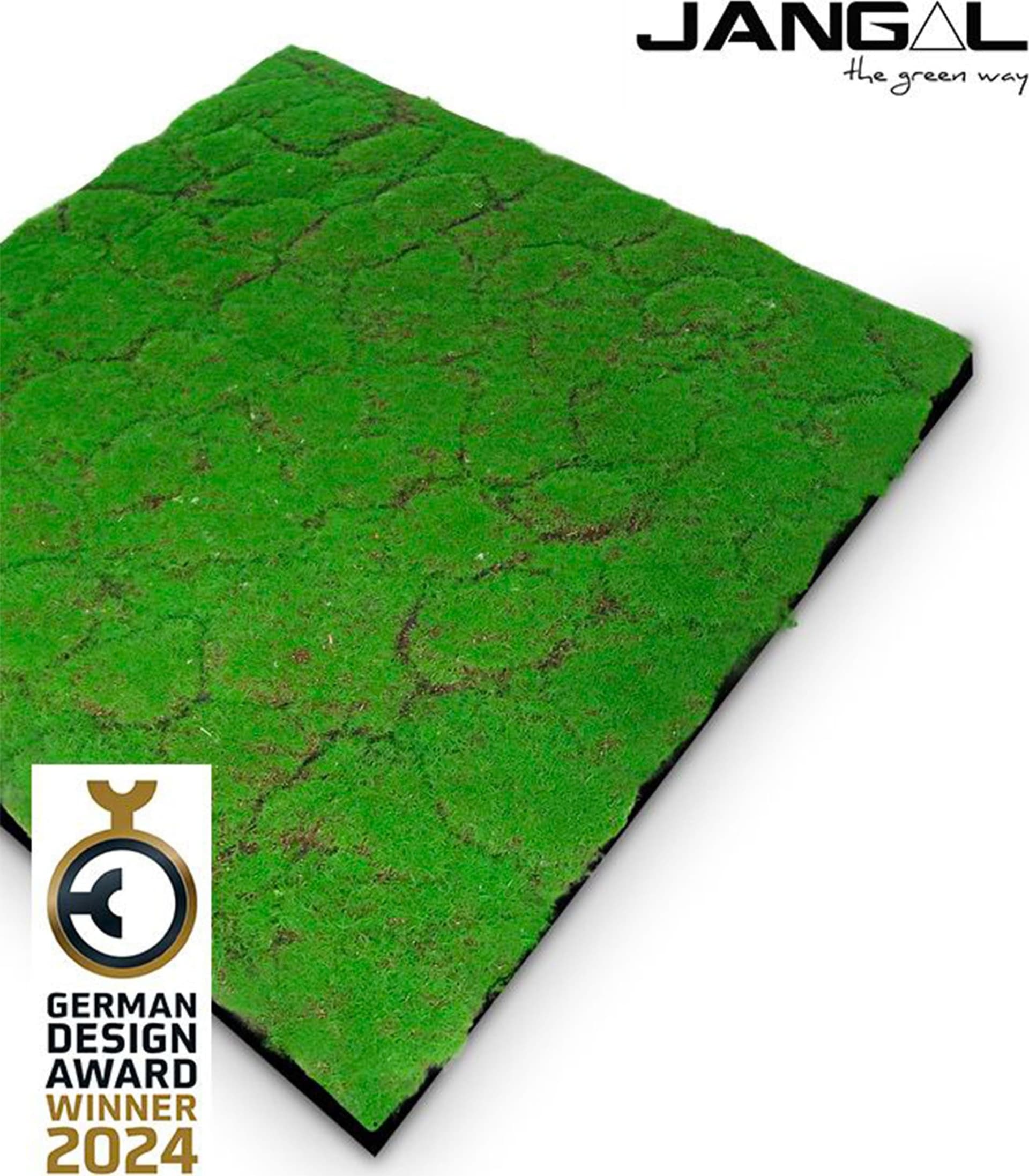 JANGAL Pannelli acustici Modulabili in FLORA sintetica ULTRAREALISTICA 52x52cm mod. FOREST GREEN - Eternal Parquet