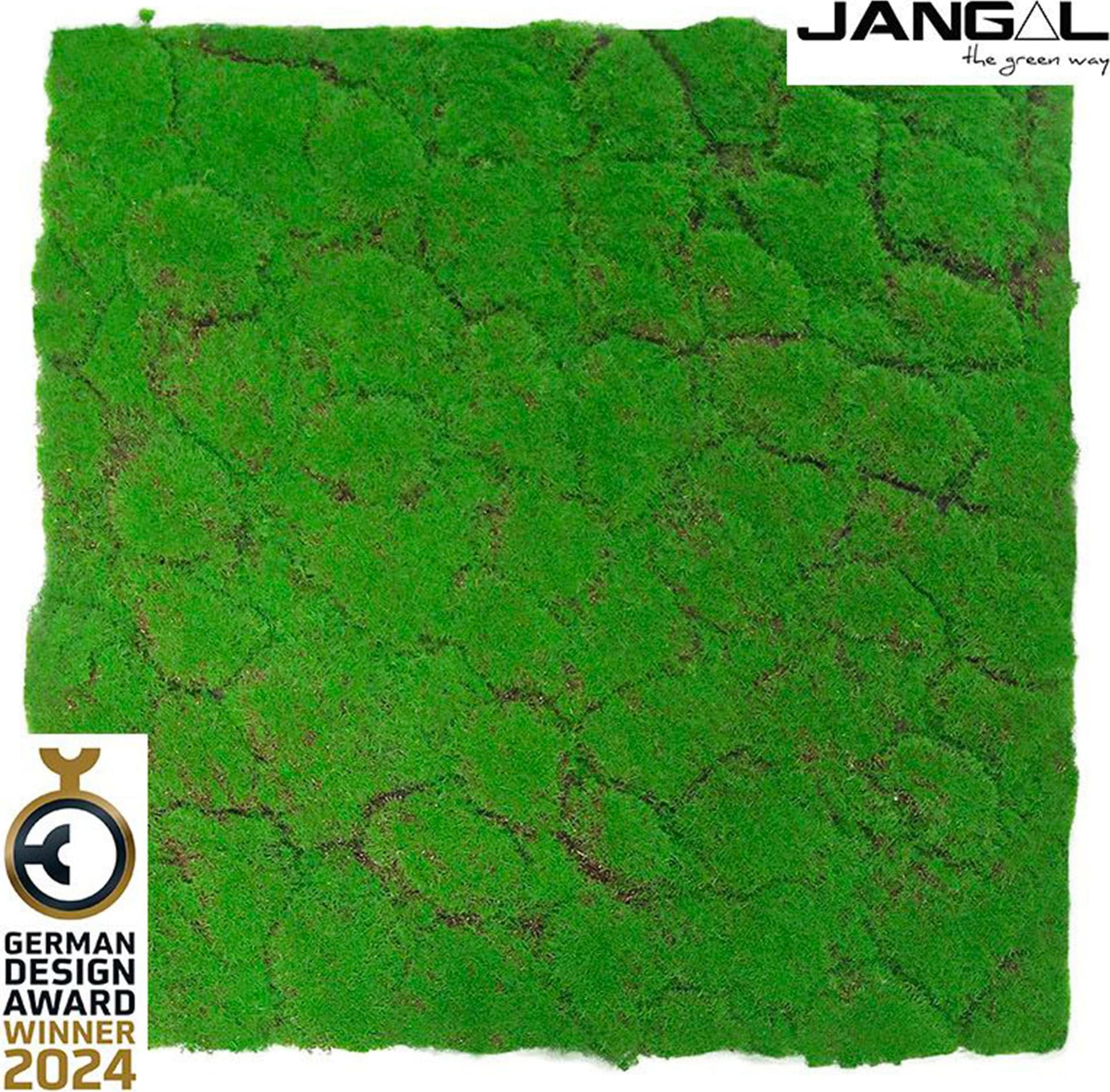 JANGAL Pannelli acustici Modulabili in FLORA sintetica ULTRAREALISTICA 52x52cm mod. FOREST GREEN - Eternal Parquet